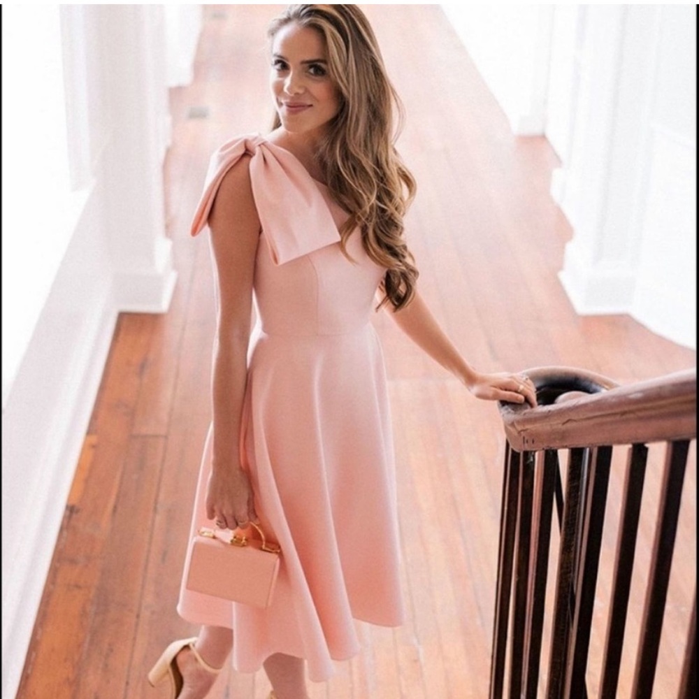 Gal Meets Glam pink bow dress size 6